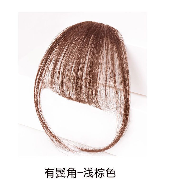 Xuchang peluca flequillo mini flequillo de aire flequillo falso flequillo inconsútil realista de las mujeres pedazo de pelo falso al por mayor
