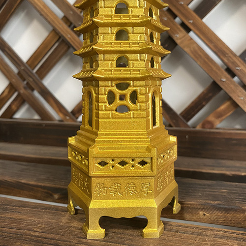 New style pure copper Wenchang Tower ornaments 13 layers 30 cm brass 13 layers full copper Wenchang Tower ornaments wholesale