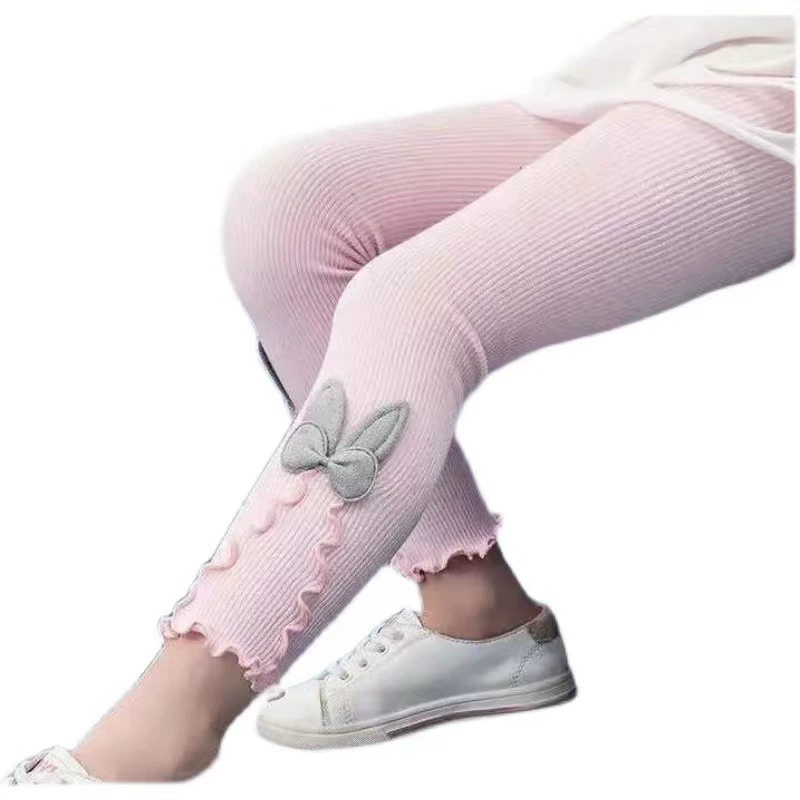 Cute spring leggings, autumn children's trousers, 2025 years, Korean style