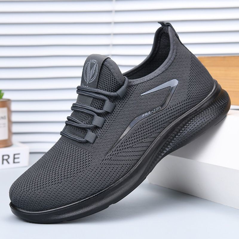 Zapatos de hombre de tamaño grande transfronterizo primavera y otoño nuevos zapatos ligeros de suela suave zapatos de malla cómodos zapatos deportivos casuales al aire libre
