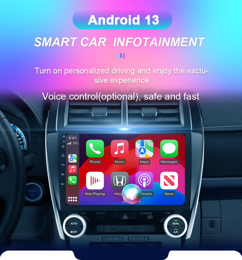 10.1inch Android Car Navigator Suitable for 12-14 Toyota Camry Car Central Control Screen