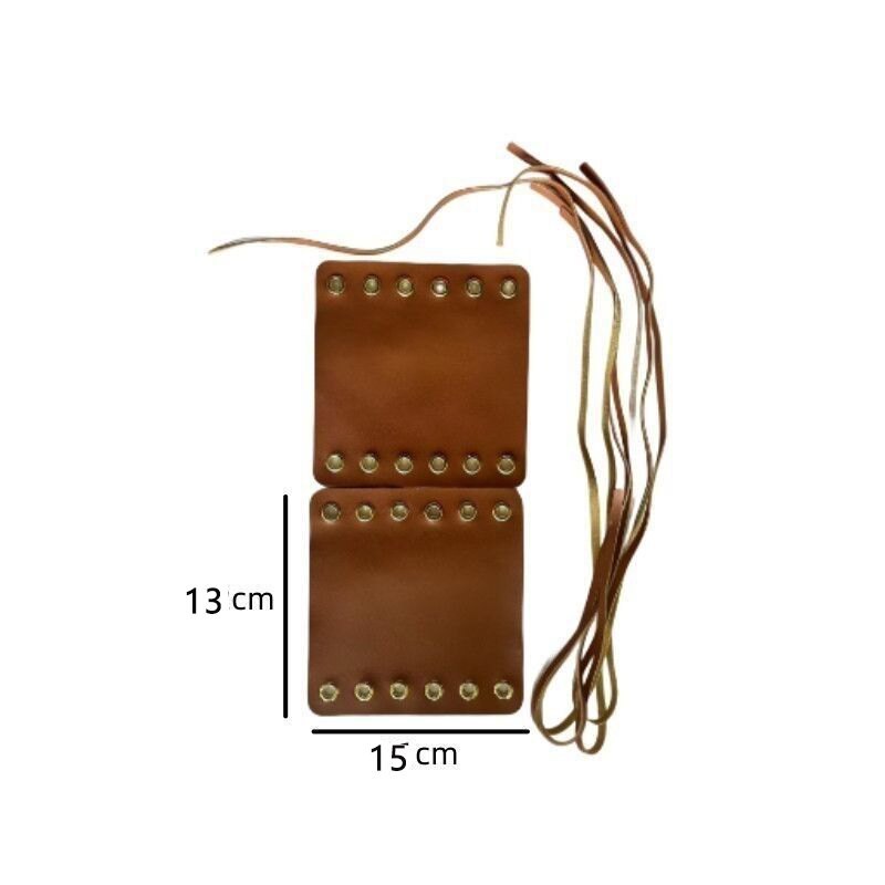 Strawberry Bear Leather Handlebar Cover for Electric Vehicles, Anti-Slip Vintage Motorcycle and Tricycle Handlebar Leather Cover