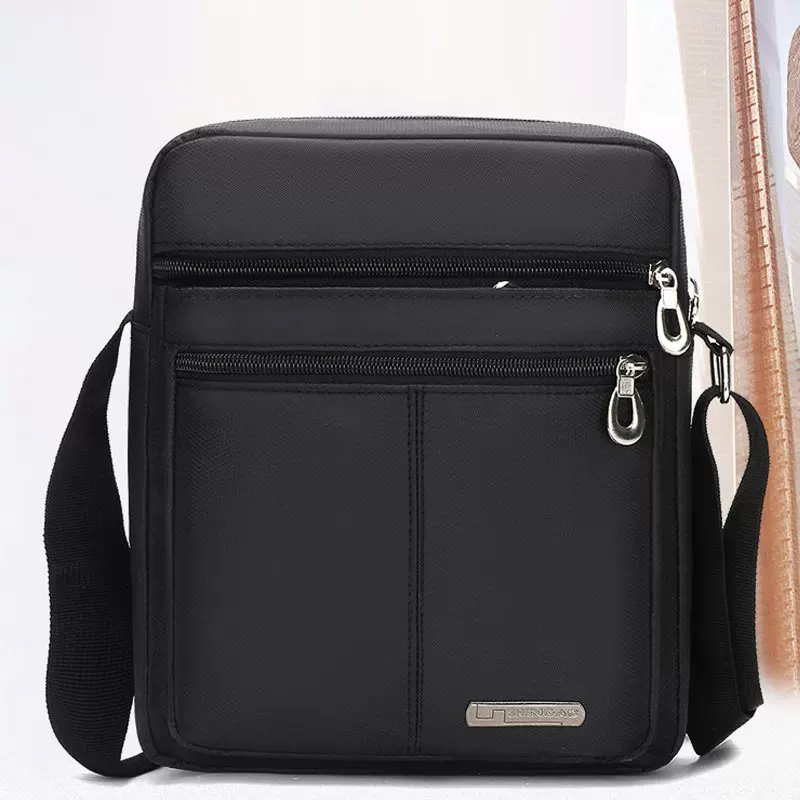 男士单肩包 跨境货源 外贸包袋 休闲挎包 户外旅行 广告礼品印字