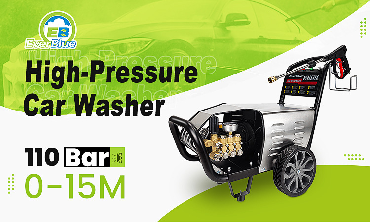 High-pressure mobile car washer for home use, 220V 2500W high-power portable water gun, vehicle cleaning and washing tool