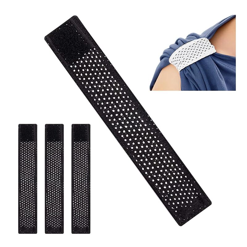 Knitted Sleeve Bands Football Sleeves Non-Slip Tie Sports Sleeve Strap with Hook Loop Tight Fixed Cuff Elastic with Hook Loop Fasten
