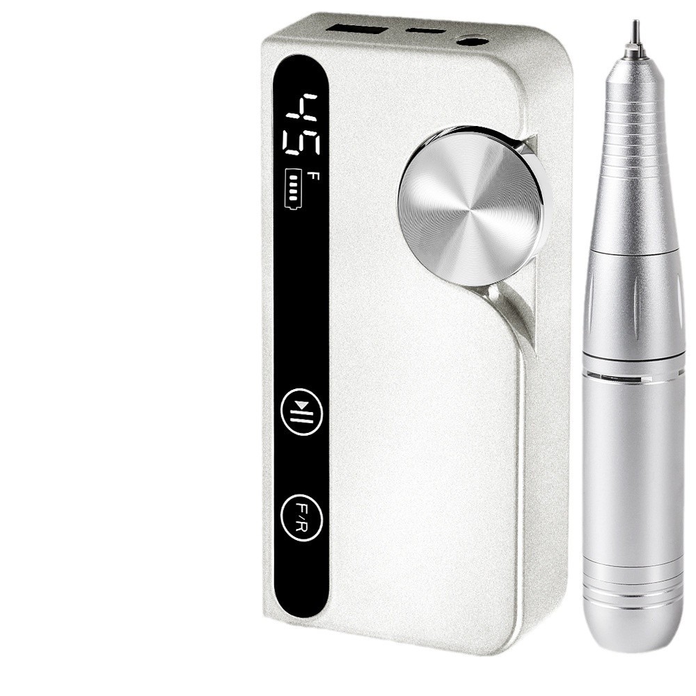 Transfronterizo nuevo profesional de manicuras amolador de uñas 45000 rpm almacenamiento de energía amolador de uñas eléctrico portátil