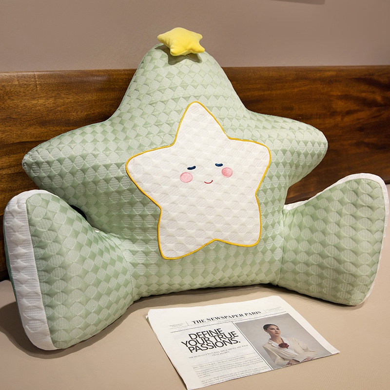 Cojín de Cabecero para Cama de Franela y Poliéster con Soporte Lumbar para Dormitorio y Sofá image 6