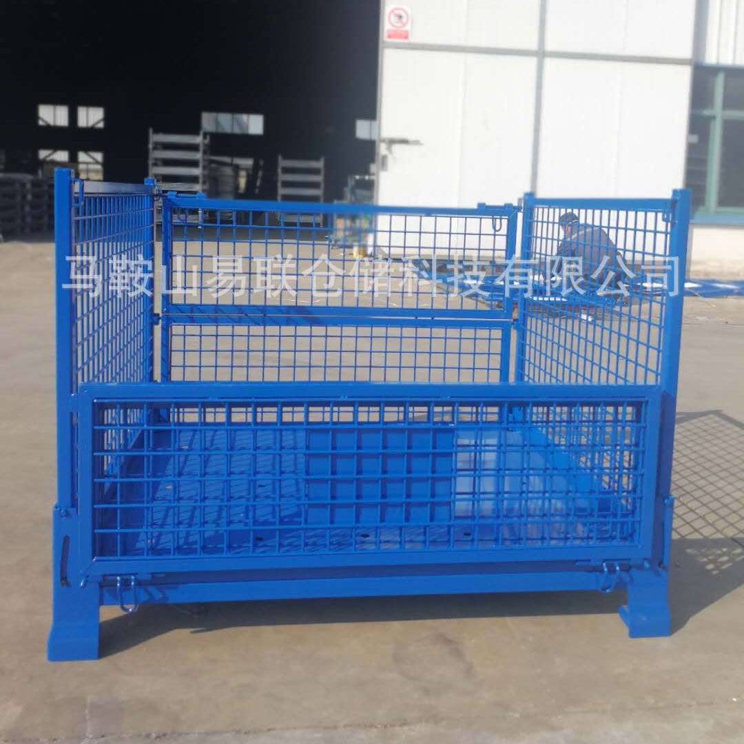 厂家批发上海 浙江 江苏上海金属周转箱 折叠铁框 仓储笼