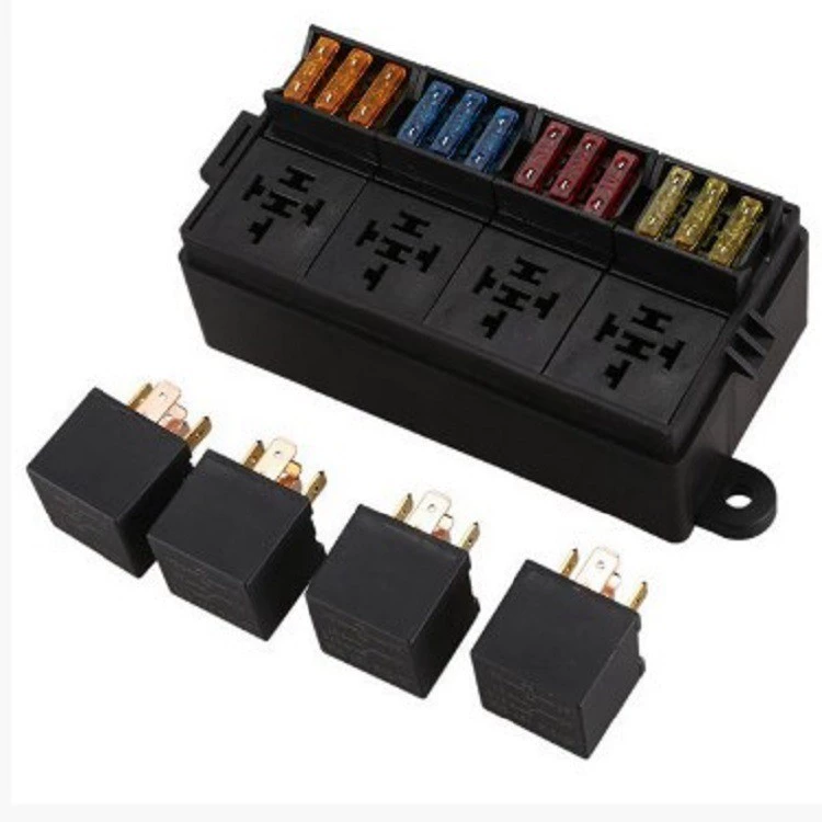 Путь 202-12Л12 с реле пути автомобиля 4 коробки предохранителей мульти-канала патрона предохранителя реле с предохранителем