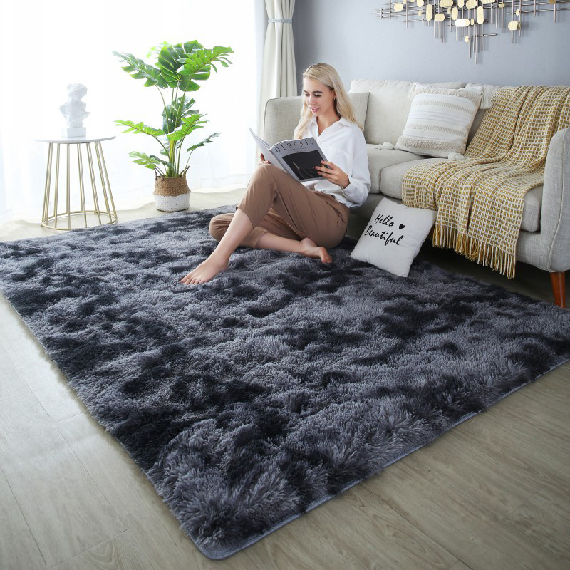 Nórdico ins estilo lindo alfombra sala de estar dormitorio mesa de café alfombra de la habitación de la muchacha de cabecera del hogar felpa engrosada Manta