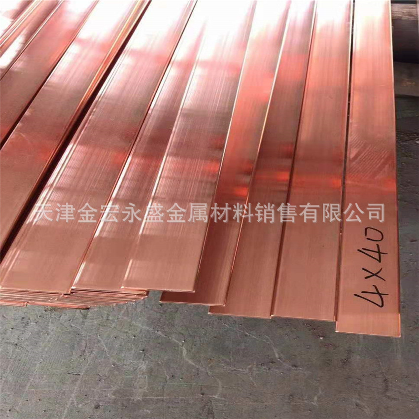 供应紫铜排 镀锡紫铜排 导电紫铜排 接地紫铜条 规格从多12*100
