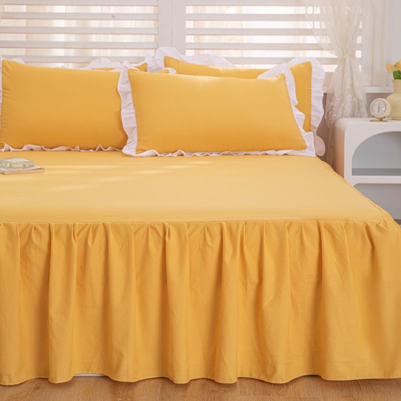 Una sola pieza de ropa de cama de color princesa coreana estilo hogar ropa de cama cubierta sábanas de cama gazebo cubierta de lana fábrica al por mayor transfronteriza