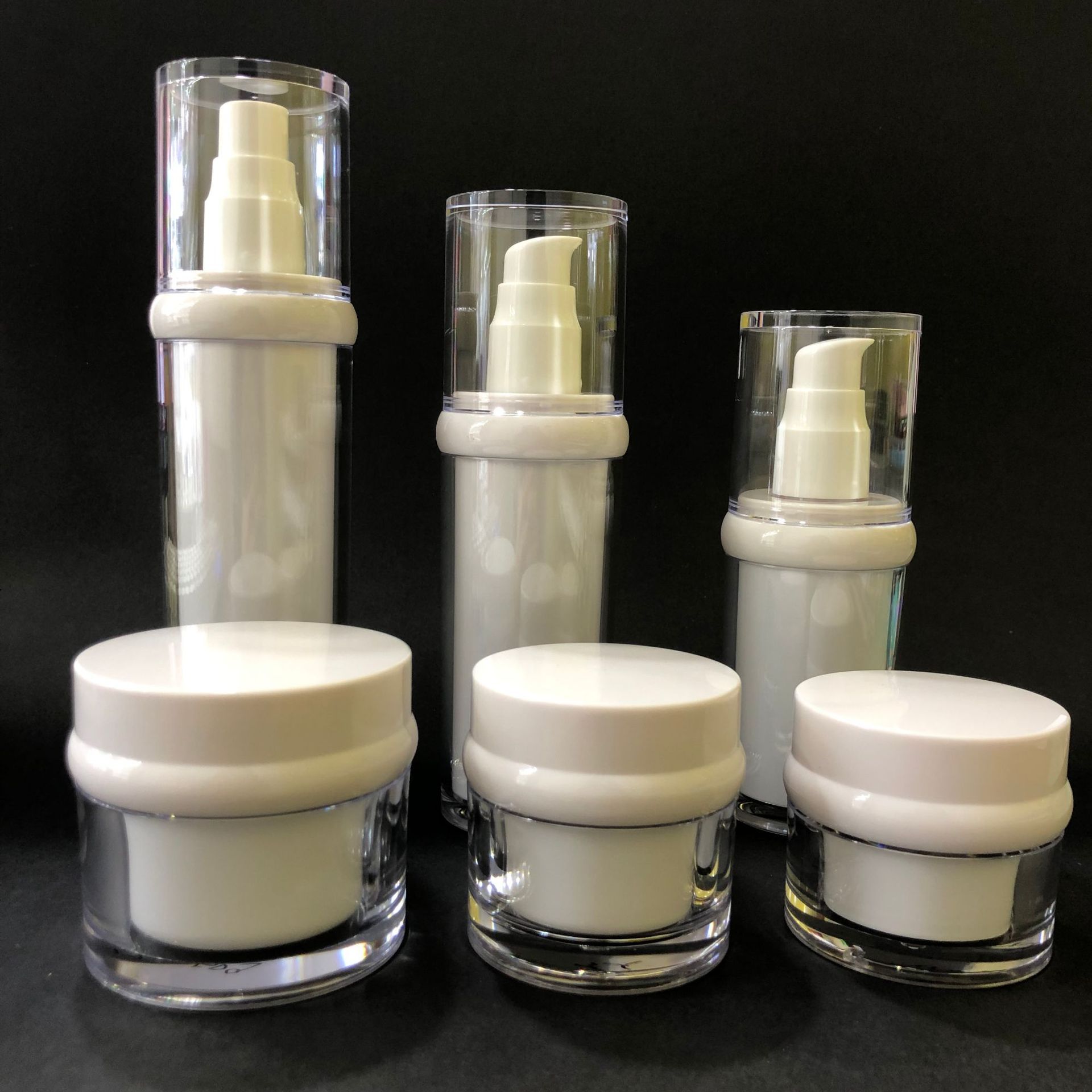 厂家直销化妆品分装瓶50-80-100ml乳液喷雾瓶面霜盒高档圆底眼霜