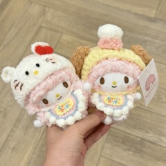 正版piano小羊围兜宝宝包包挂件钥匙扣可爱毛绒玩偶挂饰礼物