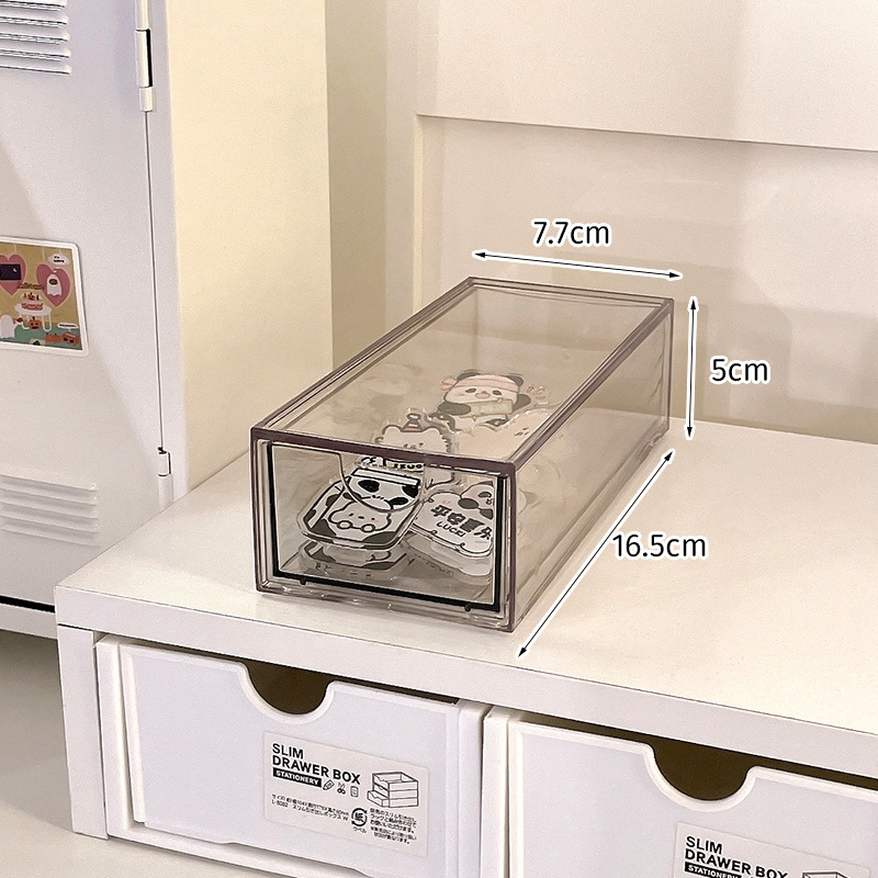 Cajón combinado transparente (pequeño)