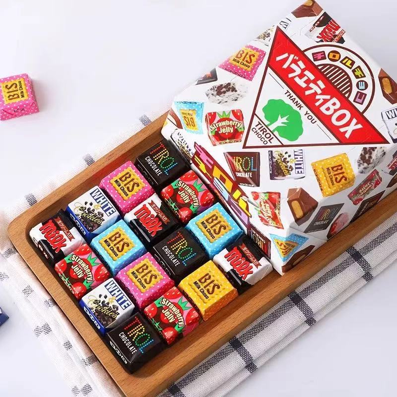 日本輸入スナック 松尾チョコレート カラフル詰め合わせチョコレート ギフトボックス 24個入|undefined