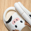 Cartoon slippers for beloved suitable for men and women indoor, non-slip breathable slide