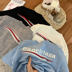 Children's sweater Spring and Autumn trendy brand boys and girls sweater Middle and small children knitted sweater Warm base casual sweater