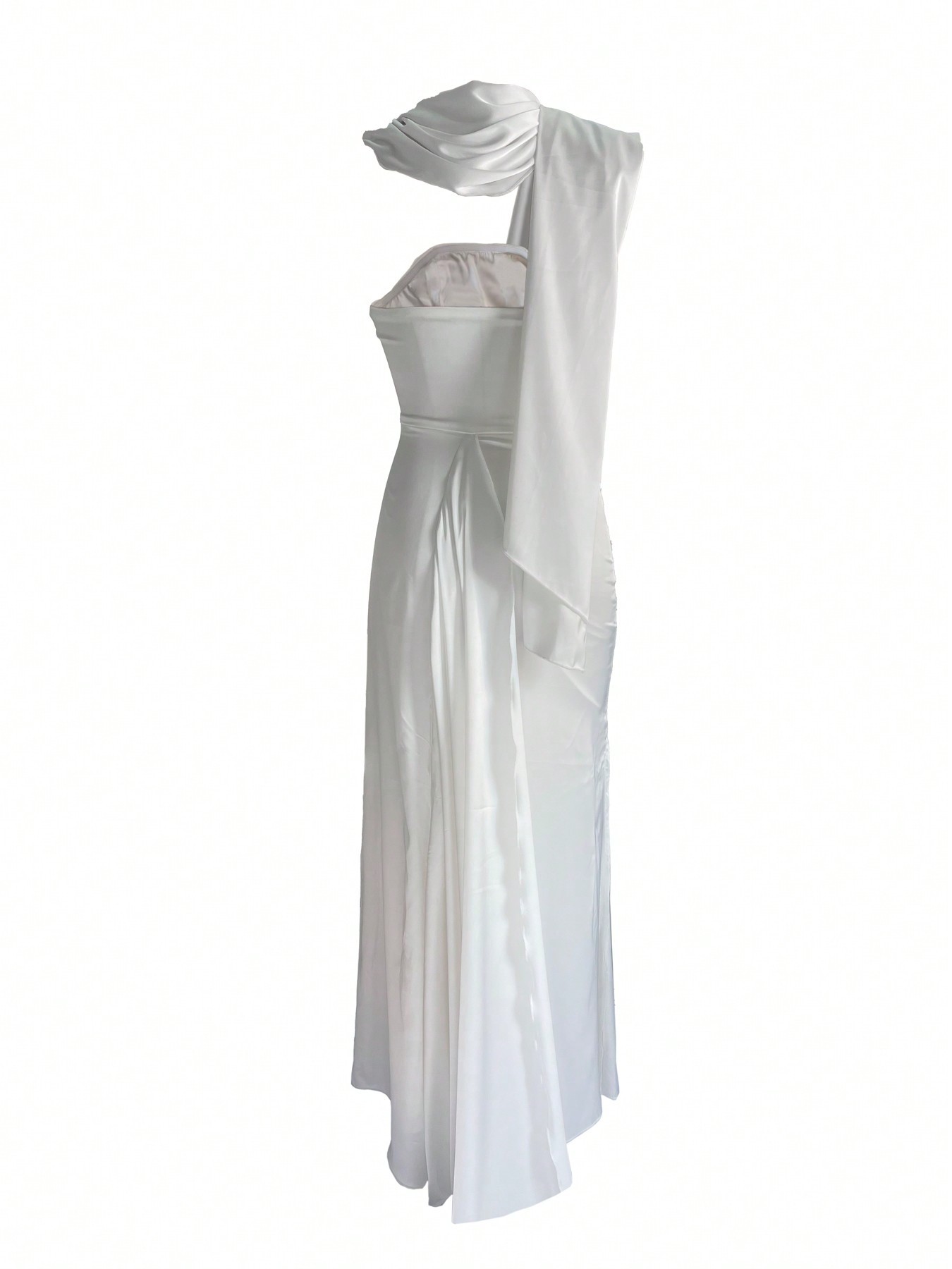 Middle Eastern Arab Women's Sleeveless High-end Shawl Tight-fitting Long Party Dress Elegant Gown_ecoleips.com