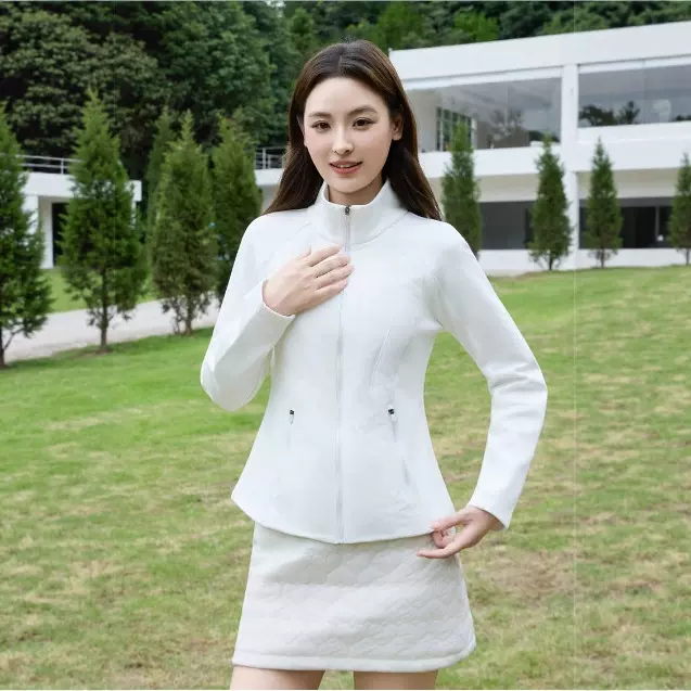 秋冬修身显瘦立领开衫运动外套女百搭休闲保暖羽绒服户外运动上衣