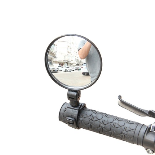 360-degree bicycle rearview mirror, wide-angle convex mirror, bicycle reflector, mountain bike rearview mirror silicone handle