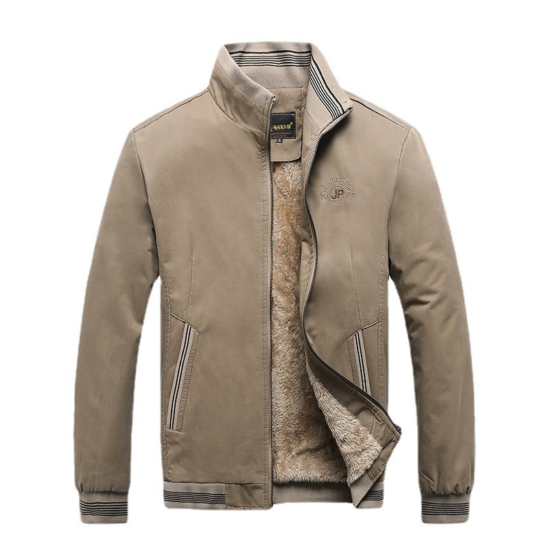 Herren Winterjacke Für Business Casual Mit Weichem Plüschfutter_voghion.com