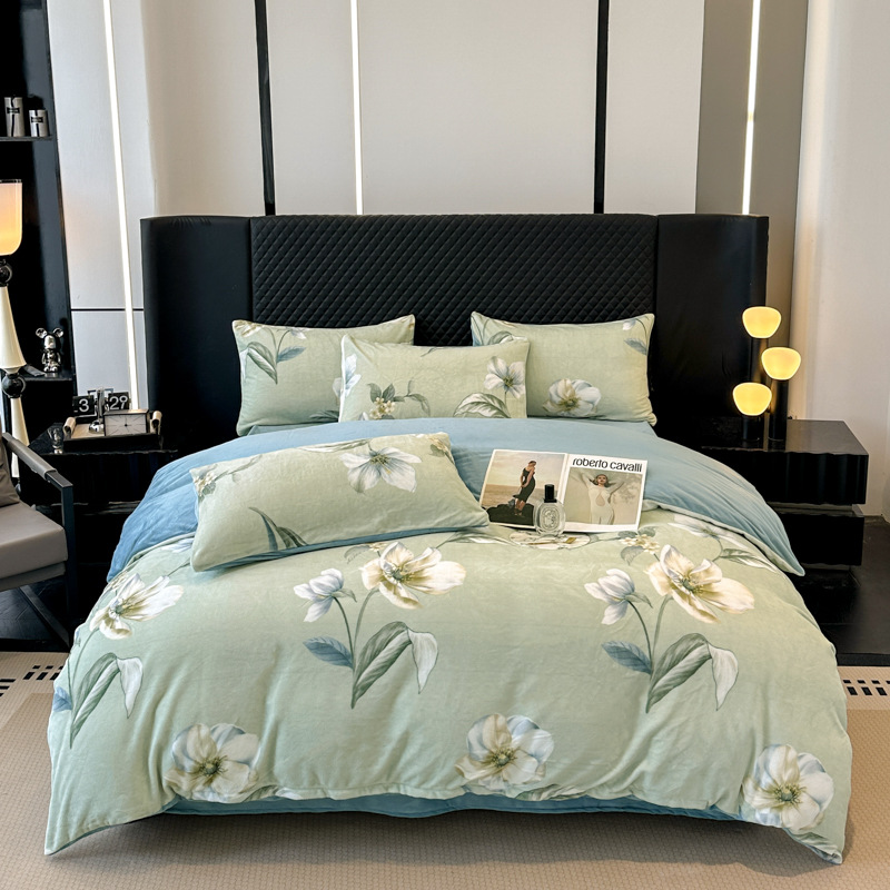 만팅팡그린-[두껍고 따뜻한 밀크벨벳 4종세트]