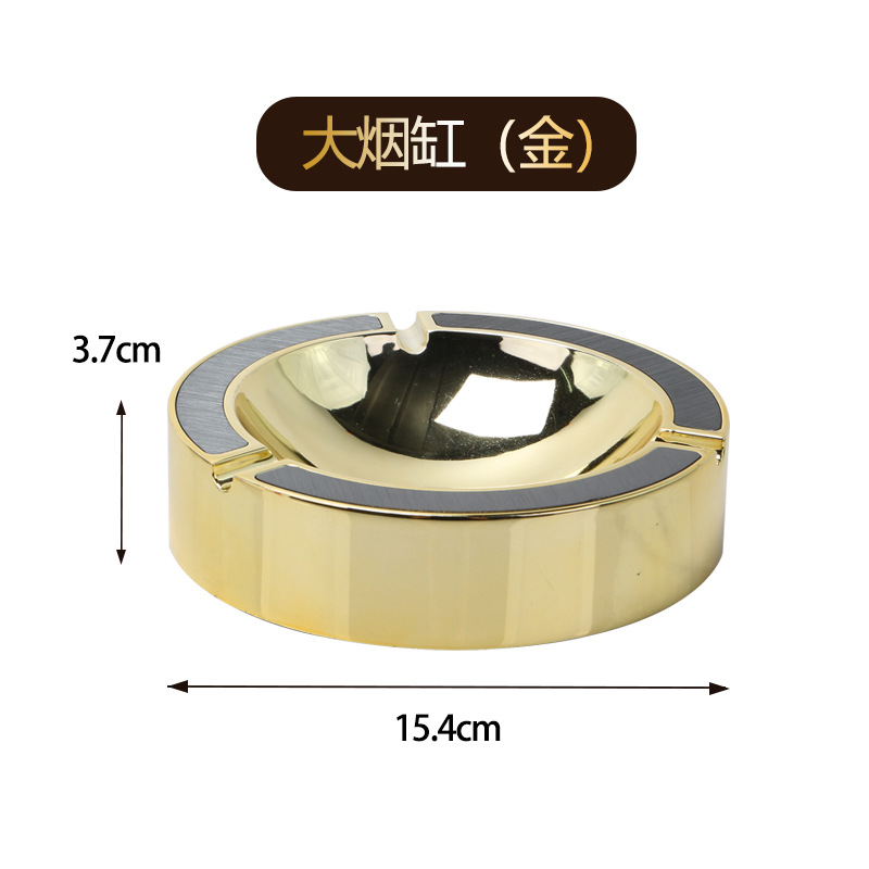 Cenizas doradas KTV suministros set de platos de frutas clube nocturno cenicero lujo ligero bar caja de toallas de fiesta de moda