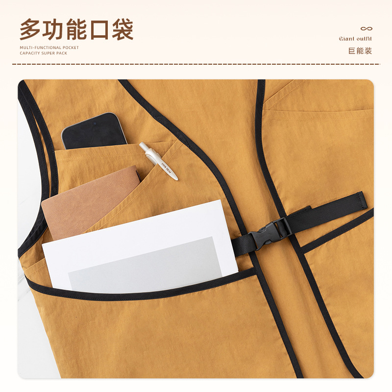 A prueba de contaminación, impermeable, ligero y delgado al aire libre, ropa de trabajo fotográfica de pesca de caballo, hombro de abrazadera de caballo, hombre, chaleco de herramientas de bolsillo, moda de marea