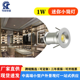 Mini LED Downlight 1W Small spotlight ceiling DIY star light embedded bull eye light Cabinet light wardrobe showcase light