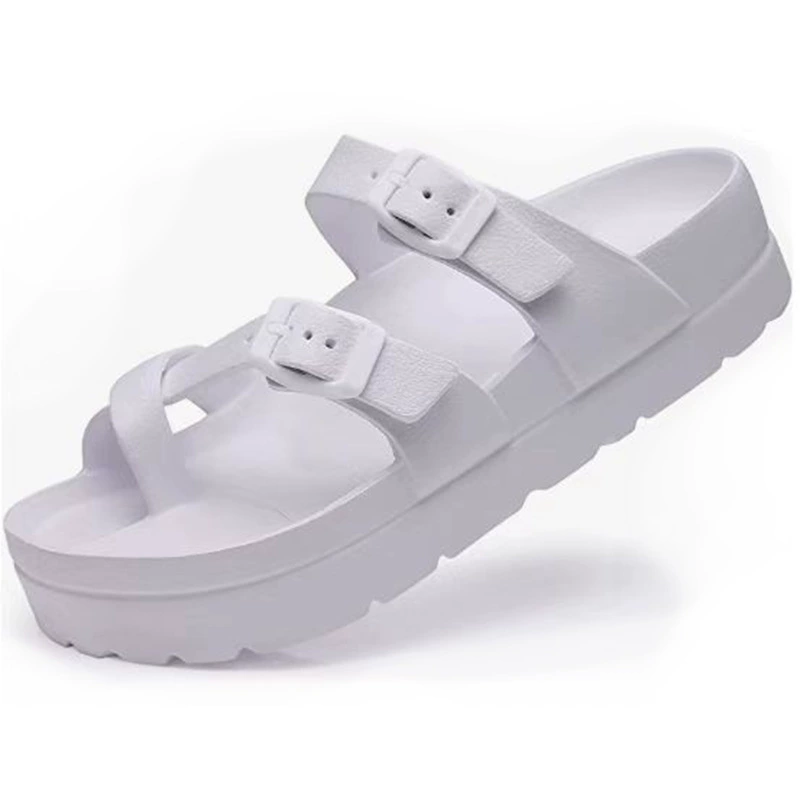 Summer comfortable flip flops platform for leisure, soft slide for beloved
