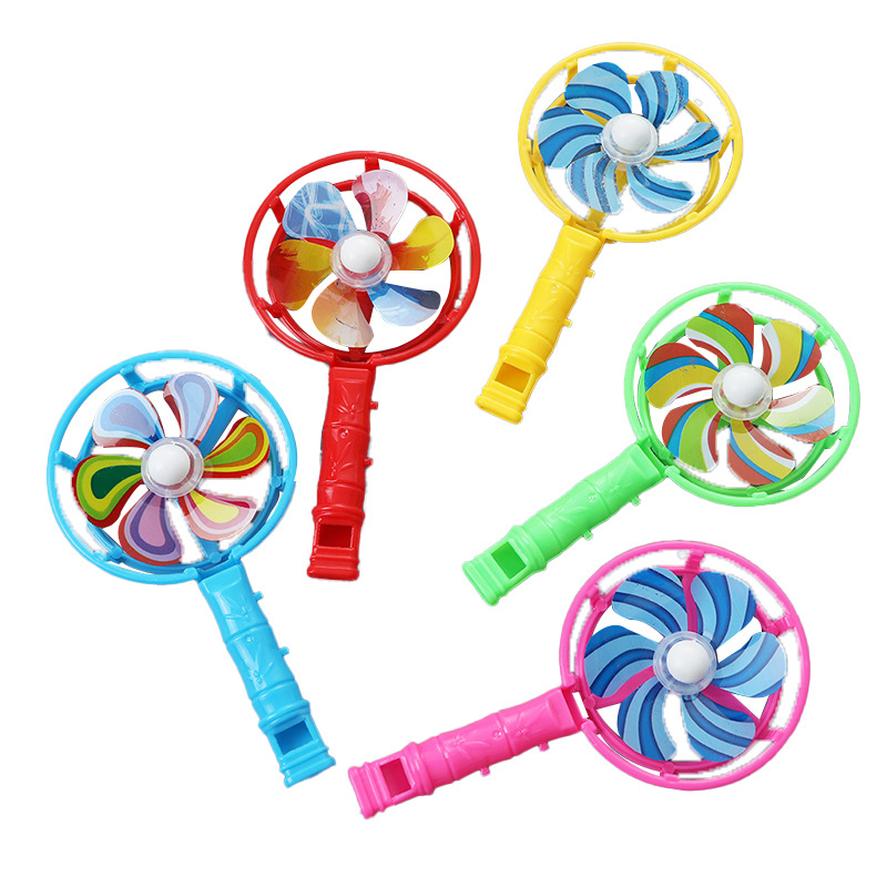 Kindergarten colorido silbato molino de viento creativo coche de juguete de color caramelo juguete nostálgico colorido silbato alegría apoyos
