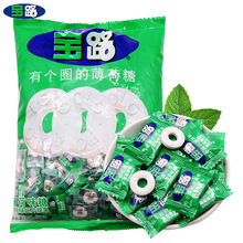 雀巢宝路薄荷糖500g有个圈的老式含片糖冰路强劲清凉散装招待糖果