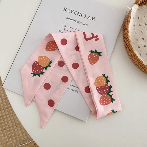 Silk Scarf Hair Tying Band for Women, Fashionable New French Head Scarf, Exquisite Head Rope, Flowing Ribbon, Hair Tying Head Accessory, Wholesale