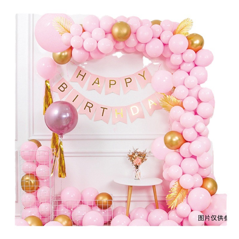 Decoración de globos de cumpleaños, decoración del lugar, globos de látex, decoración de fiestas de cumpleaños para niños, decoración de globos redondos