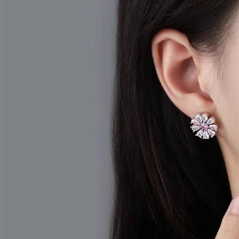 桜の恋ジルコンセット結婚ジュエリーイヤリングネックレス戒三点セットクロスボーダーアクセサリー卸売り直売|undefined