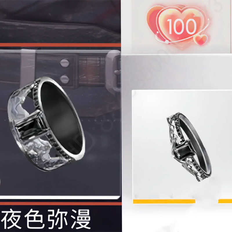 《戀與深空》秦徹100級羈絆戒指動漫遊戲周邊cos情侶禮物同人指環