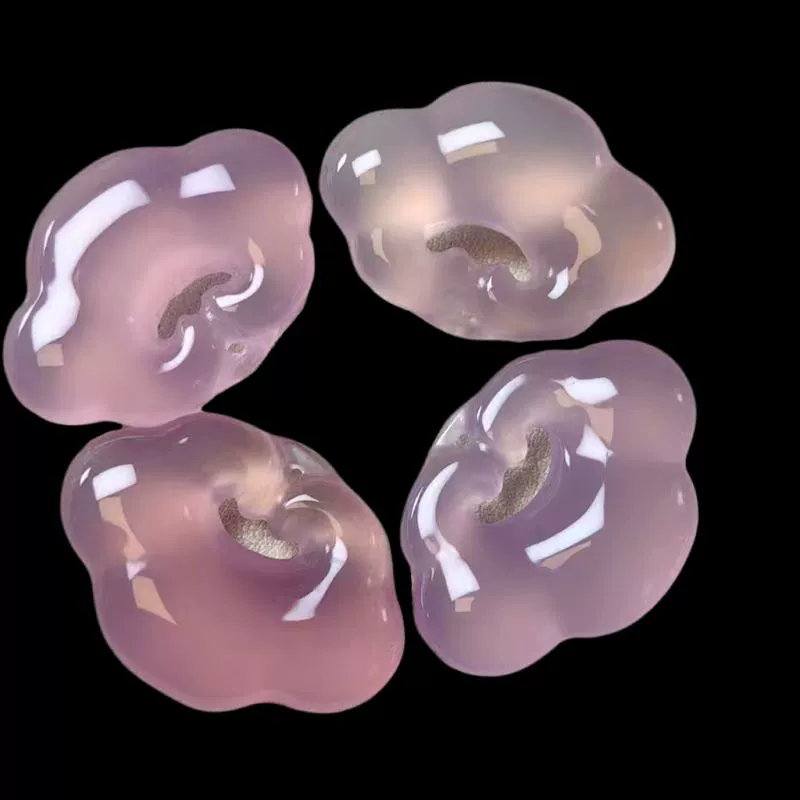 Оптовая продажа бразильского гибискуса, халцедона, агата Ruyi, кулон с персиком, прозрачный нефритовый замок для малышей, замок Xiangyun