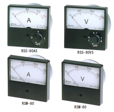 日本涉川桑野kuwano电流表电压表频率表 RLR-100A