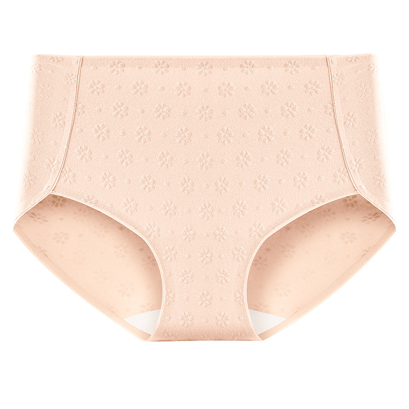 Algodón puro antibacteriano de las mujeres transpirable inferior entrepierna media-alta cintura vientre contracción más tamaño triángulo shorts Niña ropa interior de algodón sin costura