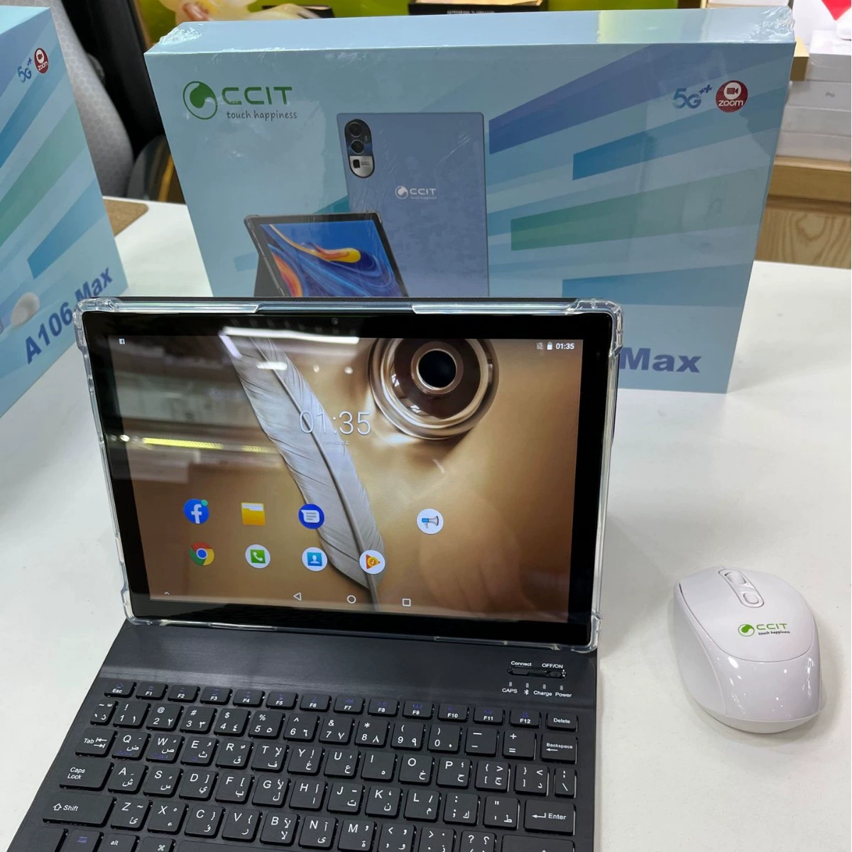 Планшет A106MAX CCIT, 2x32 ГБ, фронтальная и тыловая двойная камера, Wi‑Fi, BT, GPS