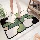 Simple Bathroom Floor Mat Absorbent Quick-drying Diatom Mud Floor Mat Household Toilet Door Wear-resistant Dirt-resistant Non-slip Floor Mat