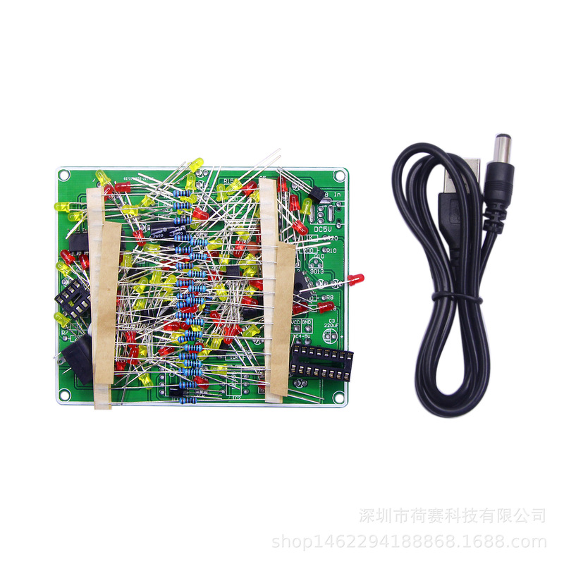 DIY explosion lamp kit rice word running water lamp kit explosion lamp making 555 and 4017 running water lamp parts