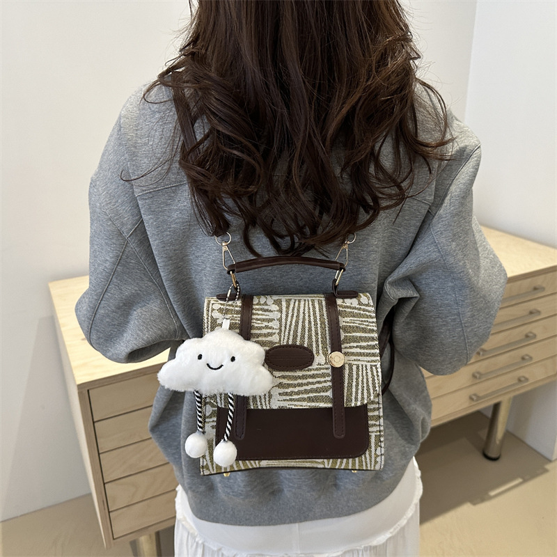 Bolsas de moda de verano de vaqueros para mujeres 2024 nueva moda mochila de vacaciones, mochila de viaje universal