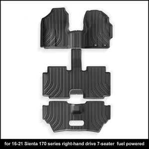 Toyota Sienta 170 16-21 model üçün tam TPE avtomobil döşəmə xalçaları