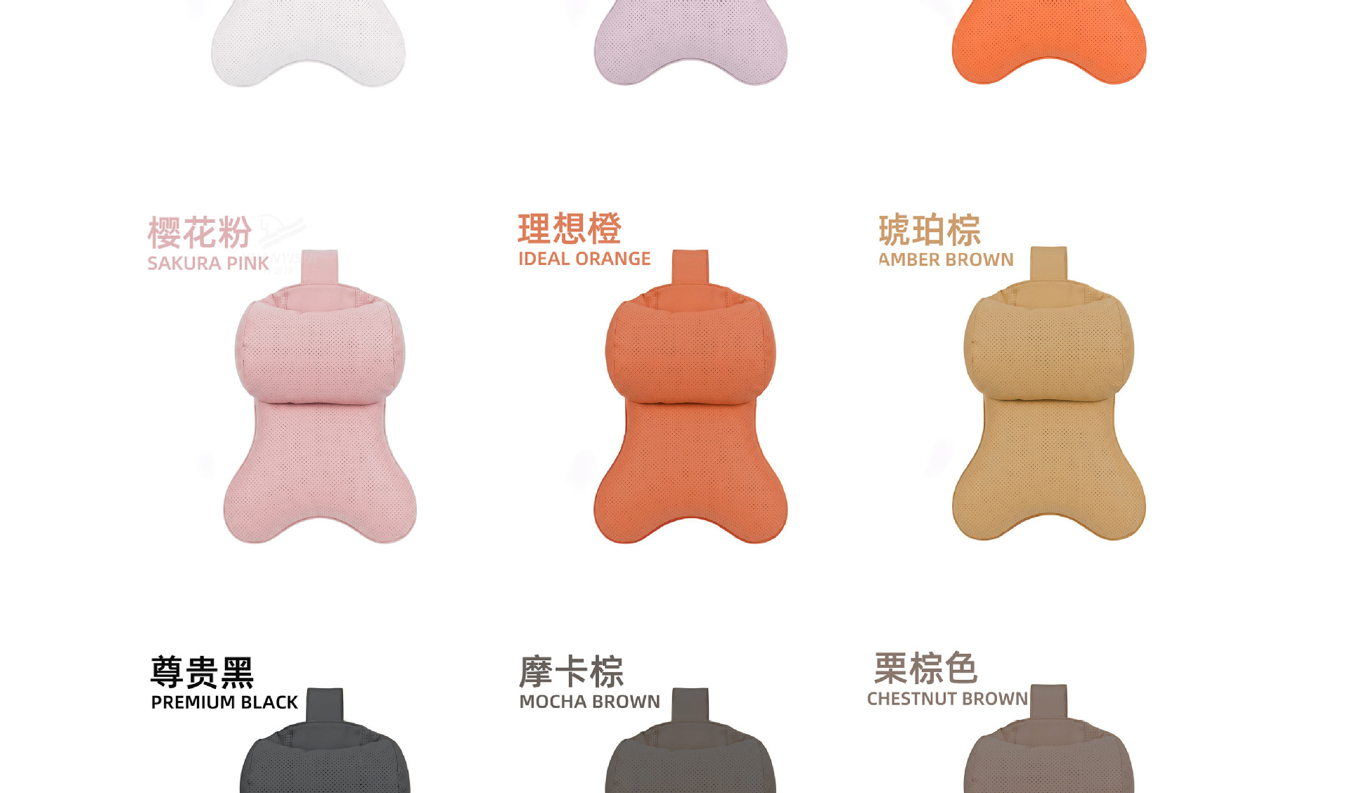 Car Headrest Cloud Cotton Neck Pillow Simple Business Style Adjustable Height Headrest Unisex Dual-Core Headrest