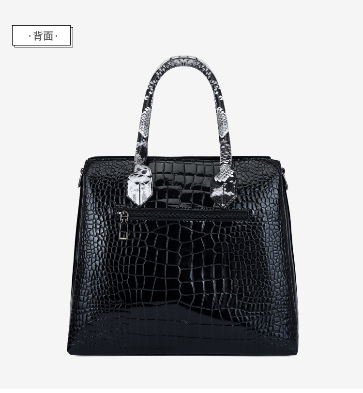 New European and American fashion crocodile pattern crossbody single-shoulder handbag bags for women, wholesale of mother and child set bags undefined