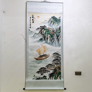 Wholesale antique Xuan paper Chinese painting fine painting office hanging painting decorative painting smooth Chinese painting landscape scroll