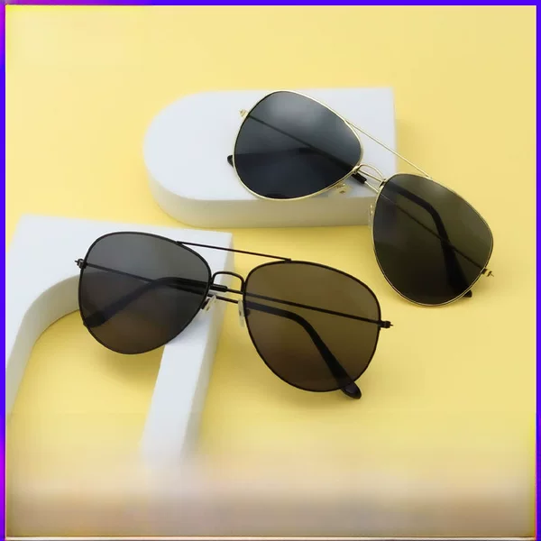 High-grade adult metal pilot sunglasses men's colorful trendy 3026 toad sunglasses stall wholesale