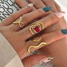 �羳����ֽ�ָ ŷ����յ��18K��ɫ���ʯŤ�������򿪿ڽ�